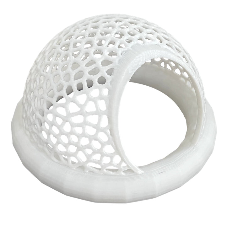MU Floating Betta Hide & Shrimp Cave 3-in-1 Aquarium Hammock Feeder Ring & Resting Spot 3D Printed Floating Log Nano Tank Decor & Stress-Free Shelter
