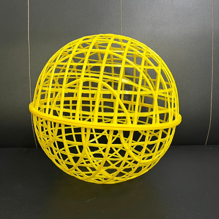 Simple Movable Chicken Ball Cage Rolling Orb Mobile Poultry Enclosure Round for Chicks Rabbits Birds Outdoor Backyard Farms- Prevents Dog Bites Horse Trampling C