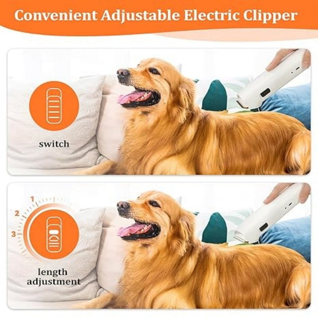 Professional 2.5L Pet Grooming Kit – 5-in-1 Vacuum Clipper System for Dogs, Cats & Small Animals, Low-Noise Hair Suction & Trimming