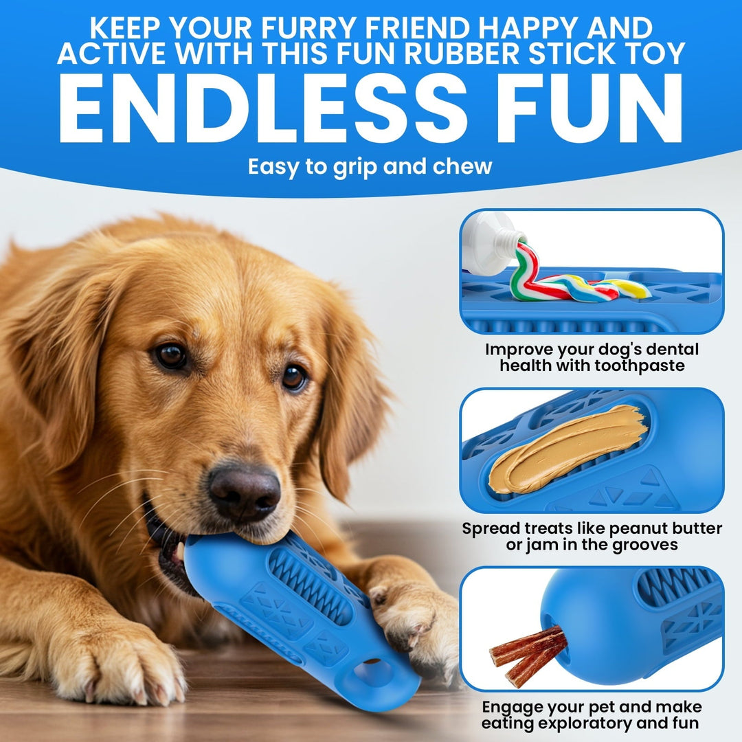 Charkool Dog Toys for Aggressive Chewers,Interactive Natural Rubber Chew Toy for Large Medium Breed