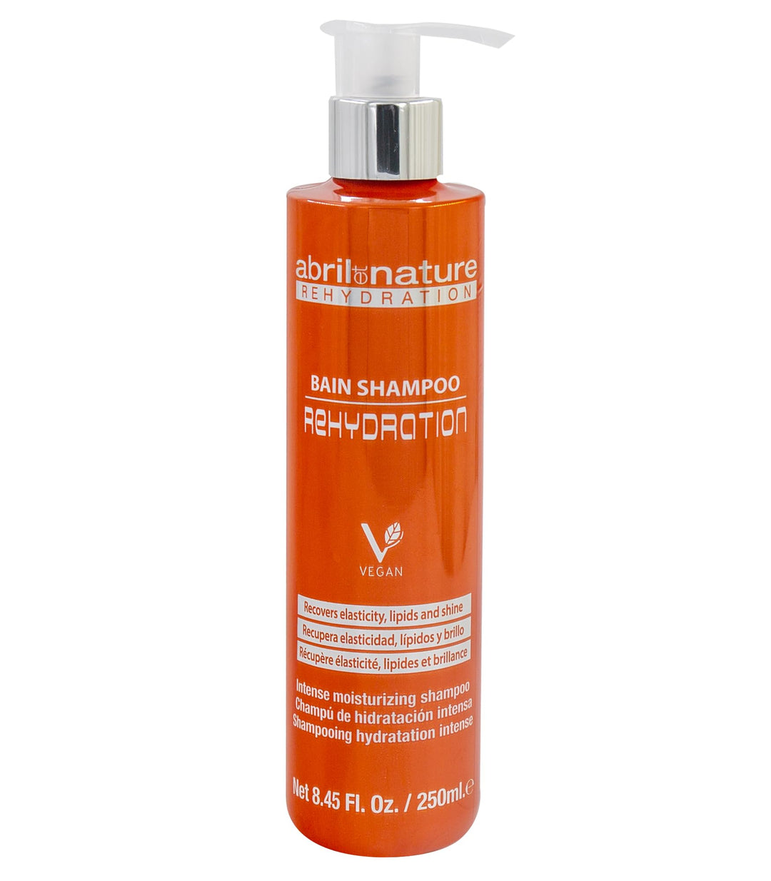 Abril Et Nature - Bain Shampoo Rehydration - Keratin Hair Shampoo - 250 ml - Moisturising Shampoo for Dry Hair - Restores Streng
