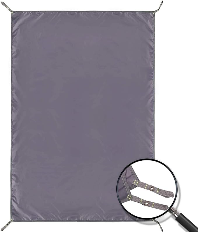 REDCAMP Waterproof Camping Tent Tarp - 55"x83", 4 in 1 Multifunctional Tent Footprint for Camping, Hiking and Survival Gear, Lightweight and Compact