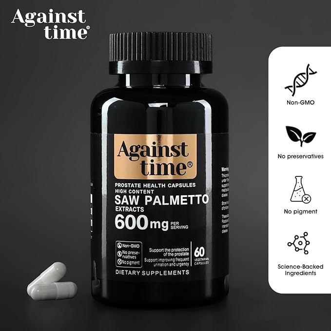 Ultra High Content Saw Palmetto Prostate Support Complex, 60 Capsules, with Vitamin B1 and B12