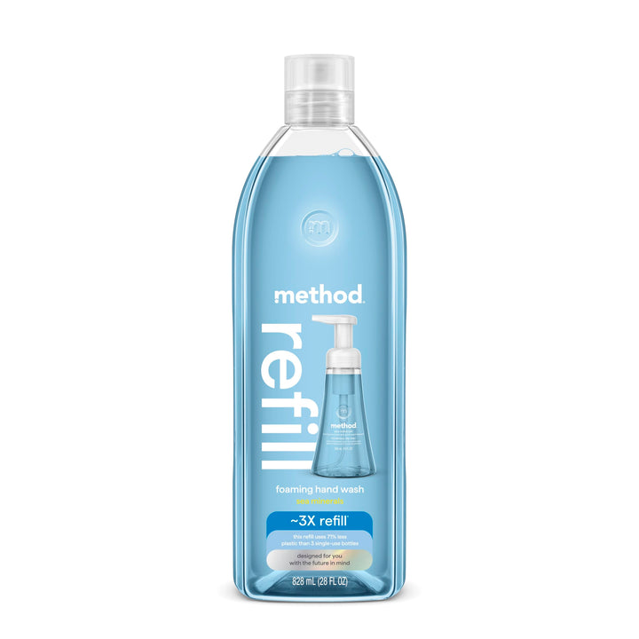 Method Foaming Hand Soap, Refill, Sea Minerals, Recyclable Bottle, 28 oz, (Pack of 1)