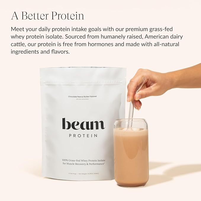 Beam Dream Sleep Powder, Sleep Aid Grass Fed Whey Protein Powder