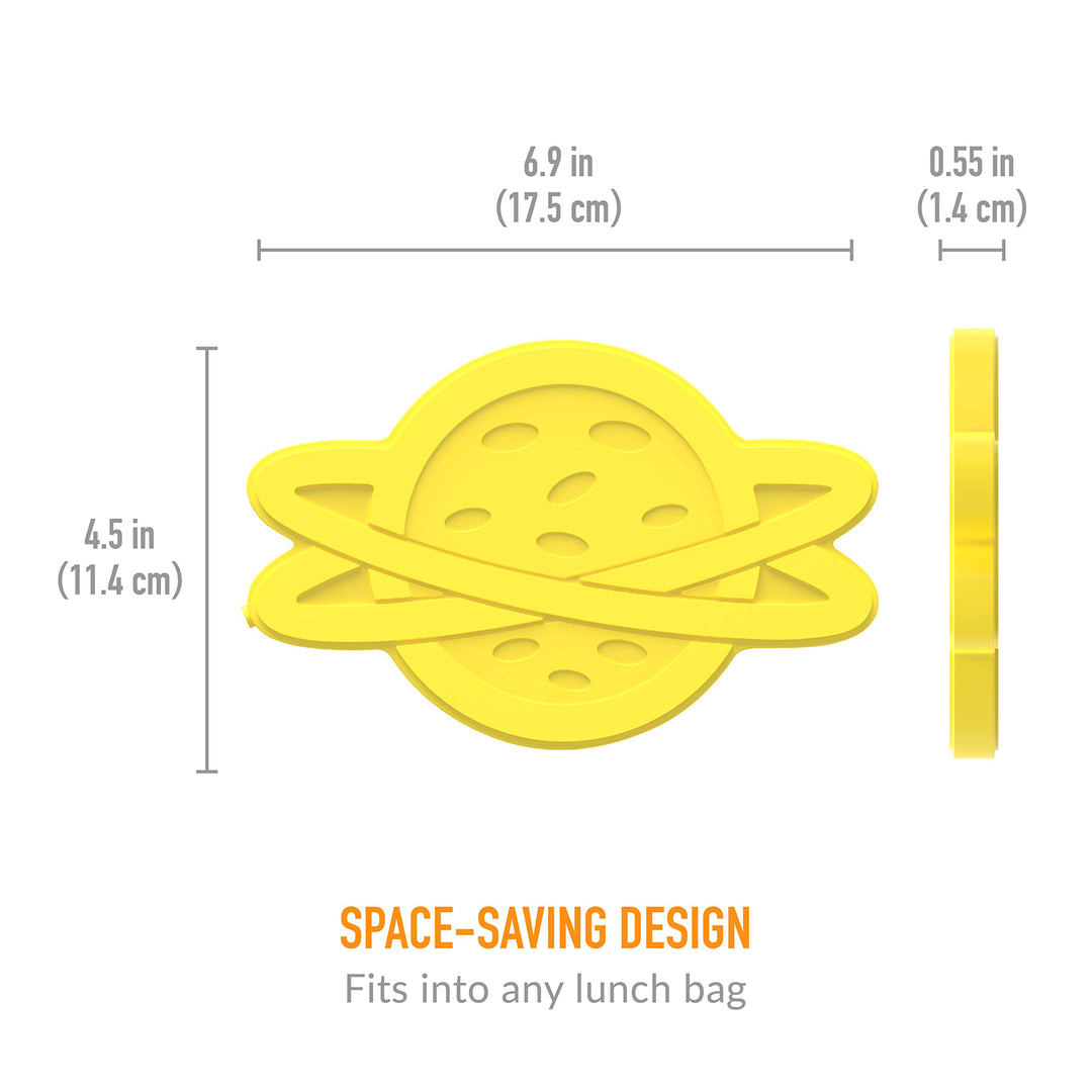 Bentgo® Buddies Reusable Ice Packs - Slim Ice Packs for Lunch Boxes, Lunch Bags, and Coolers - Multicolored 4-Pack (Planet)