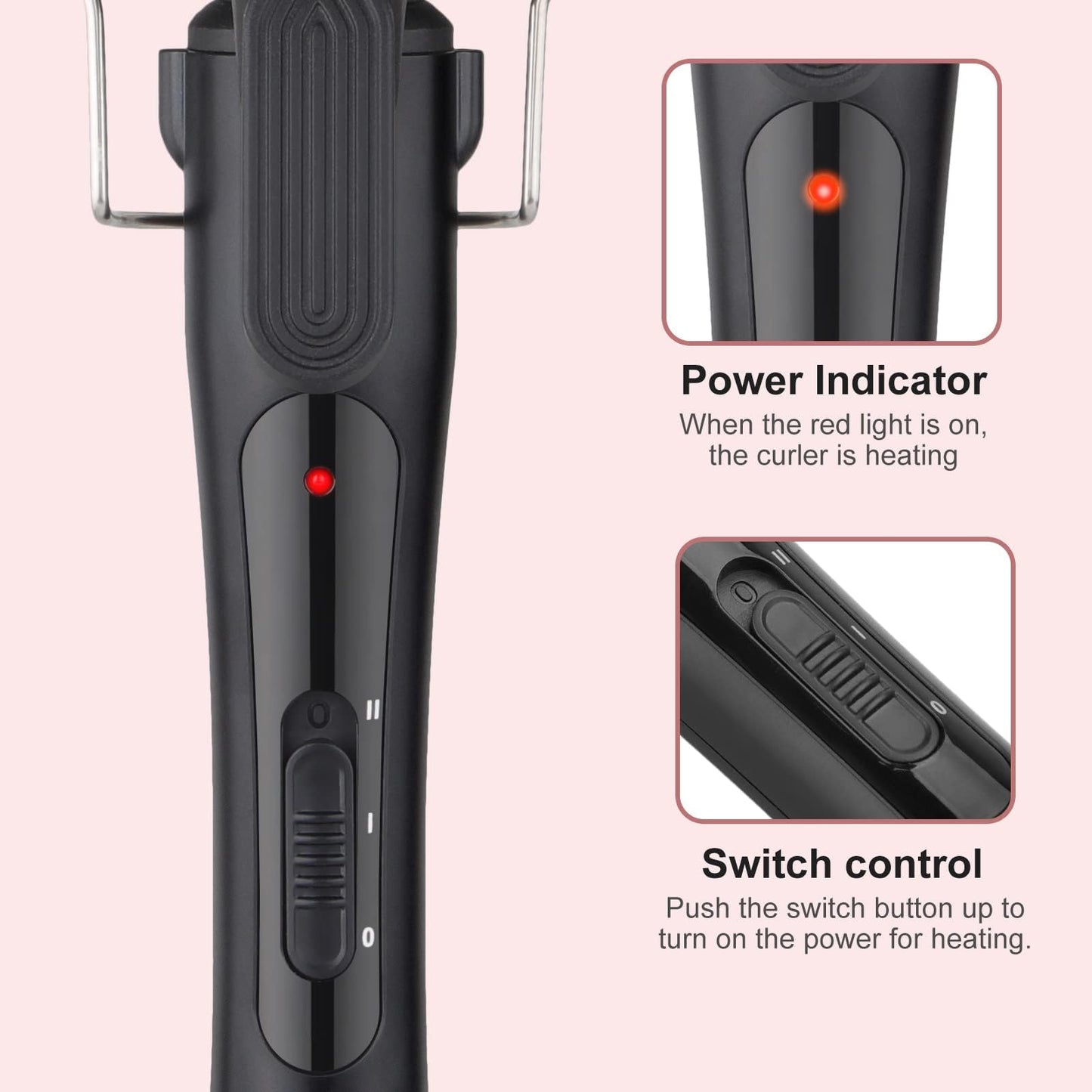 3 Barrel Hair Waver Curler Mermaid Curling Wand 25MM Crimper Ceramic Tourmaline Beach Waves Tongs Fast Heating Deep Curly Iron with Temperature Control for Women Girls Hair Styling Tools