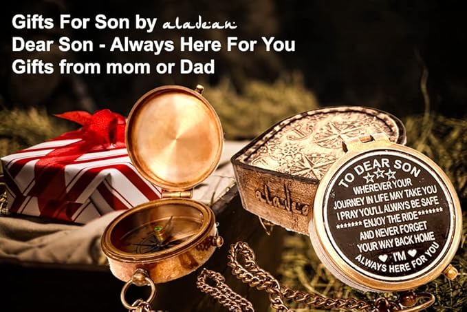 Inspiration Gift for Men Women Engraved Compass - Go Confidently - Thoreau Quote, You're Awesome Employee, Coworker Meaningful Gift for him her