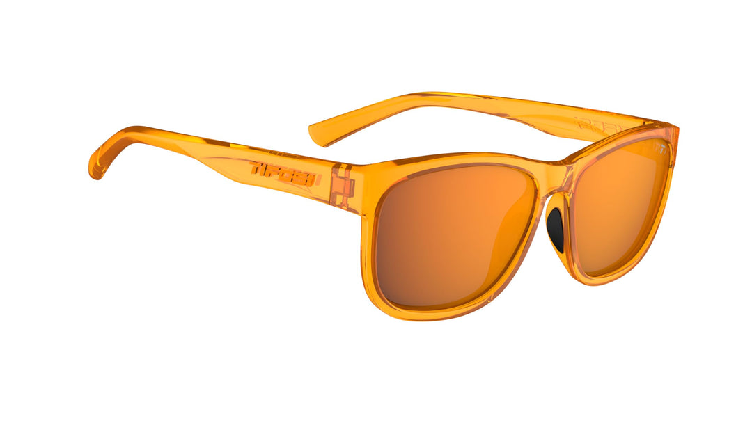 Tifosi Optics Swank XL Sunglasses (Amber Blaze, Atomic Orange Mirror with AR)