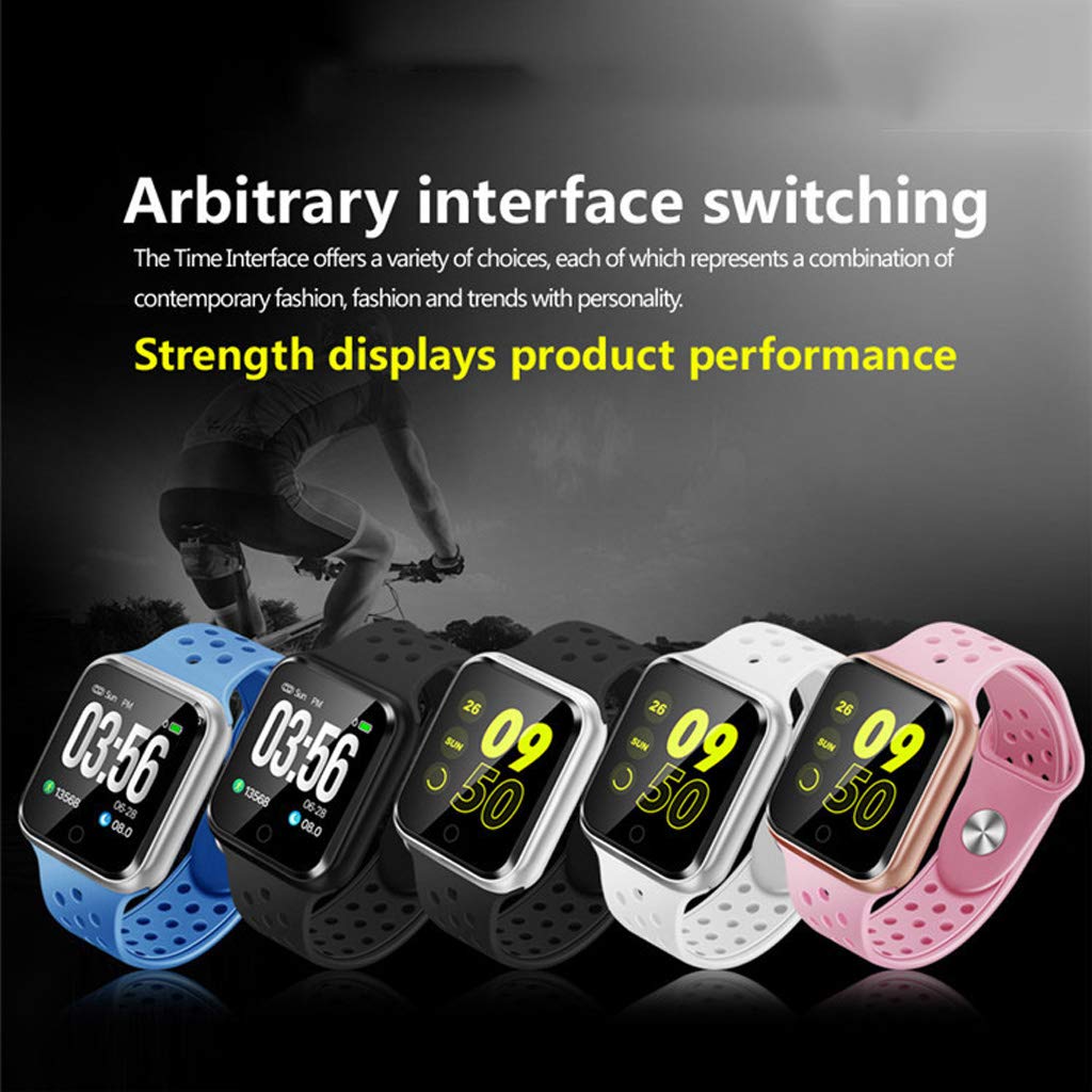 1.3 Inch Activity Trackers, Fitness Smart Watch Heart Rate Monitor,Waterproof Call SMS Reminder Sleep Monitor,For Kids Men Women IOS Adroid