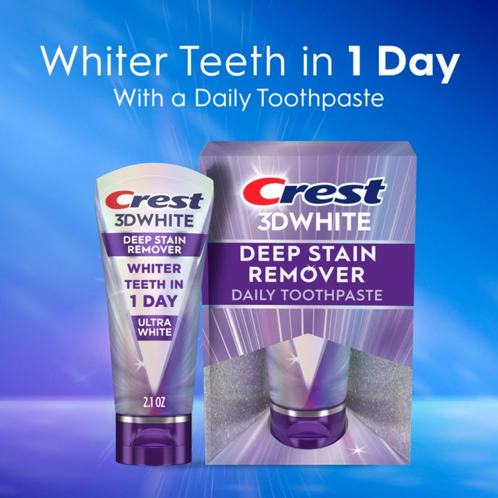 Crest 3DWhite Brilliance Deep Stain Remover Ultra White Toothpaste - 2.1oz