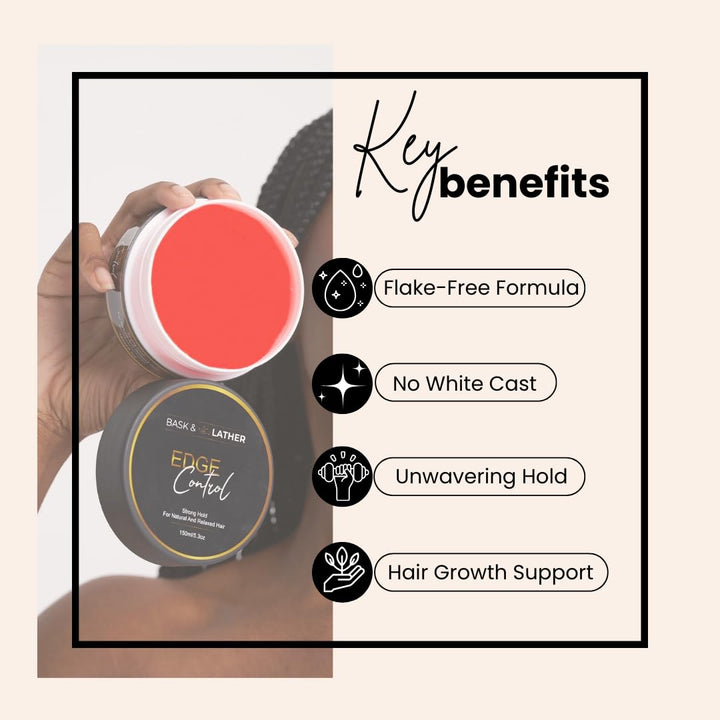 Strong Hold Edge Control Gel | Non-Greasy, Long Lasting | 5.3 Fl Oz