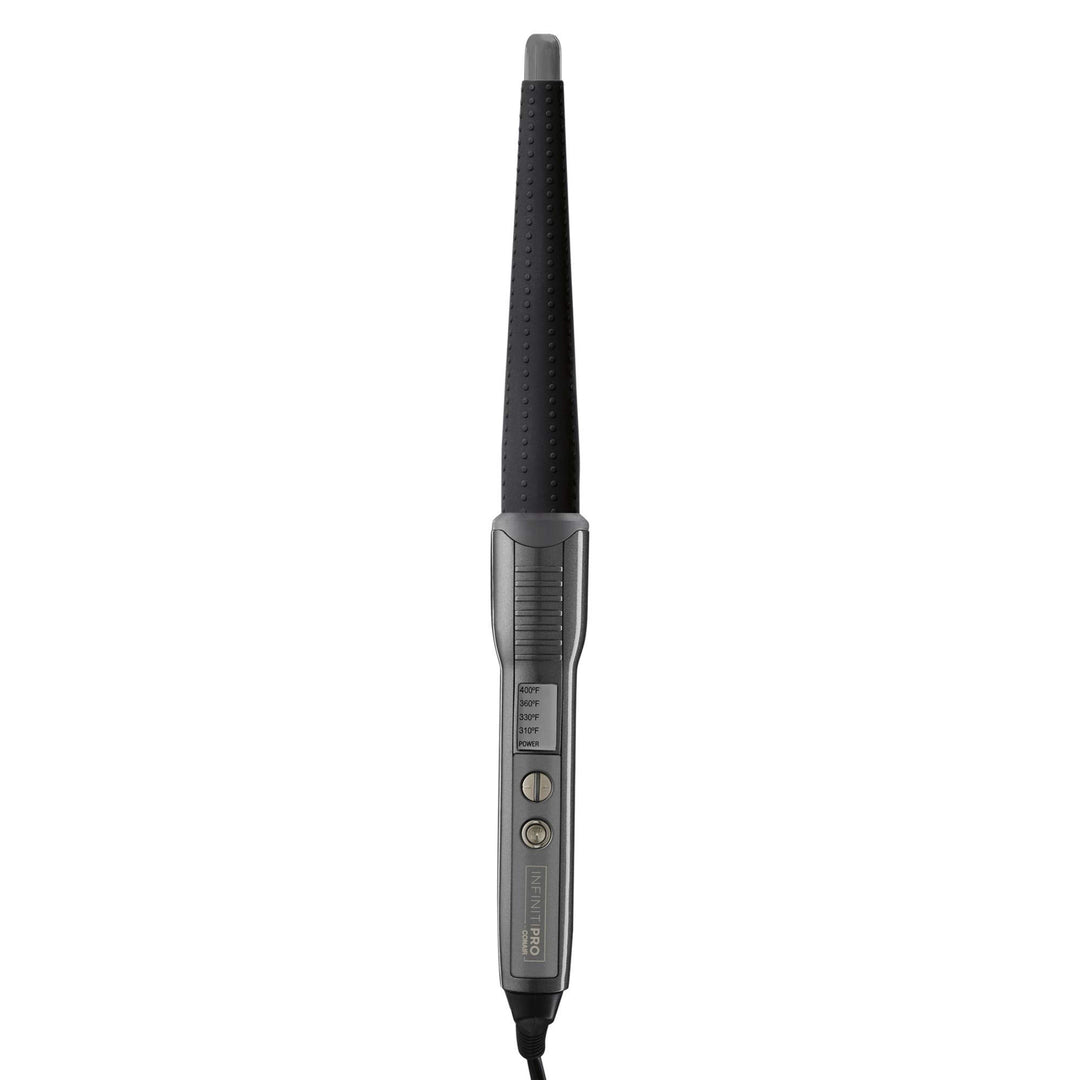 Infinitipro By Conair Silicone Shine 1-Inch To 1/2-Inch Curling Wand, Tapered Wand Produces Beachy Waves
