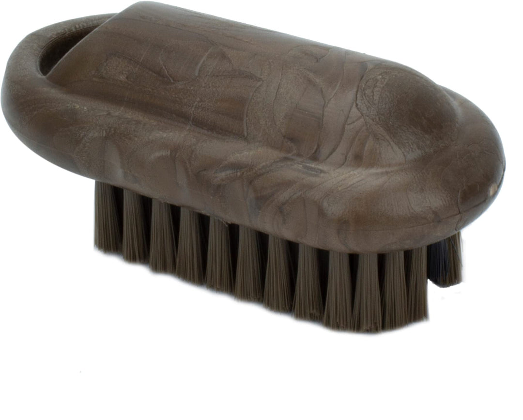 SPARTA Nail Scrub Brush Commercial-Grade, Heavy-Duty Hand and Fingernail Brush with Stiff Bristles for Gardeners, Mechanics, And Foodservice Personnel, Plastic, 5 Inches, Brown