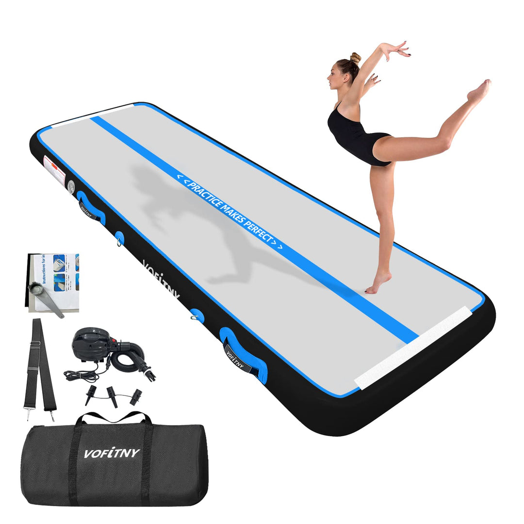 VOFiTNY All Purpose Gymnastics Air Mat 10’x3.3’x4’’ Sturdy Tumble Track for Home/Gym