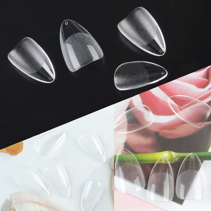 504Pcs Matte Soft Gel Toe Nail Tips | Full Cover for DIY Nail Extensions