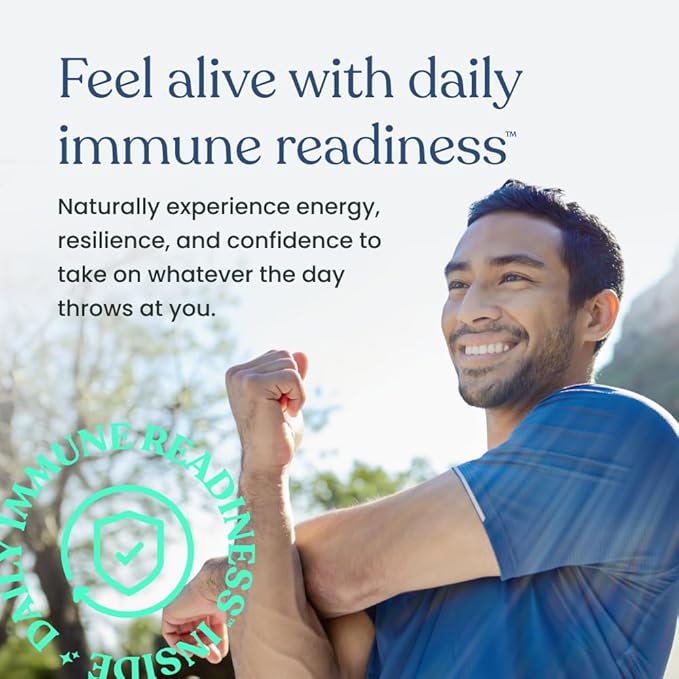 Better Way Health™ - Advanced Immune Readiness - Highly Purified 1,3/1,6 Beta Glucan + Vitamin C, Resveratrol, and Selenium - 60 Capsules (Pack of 1)