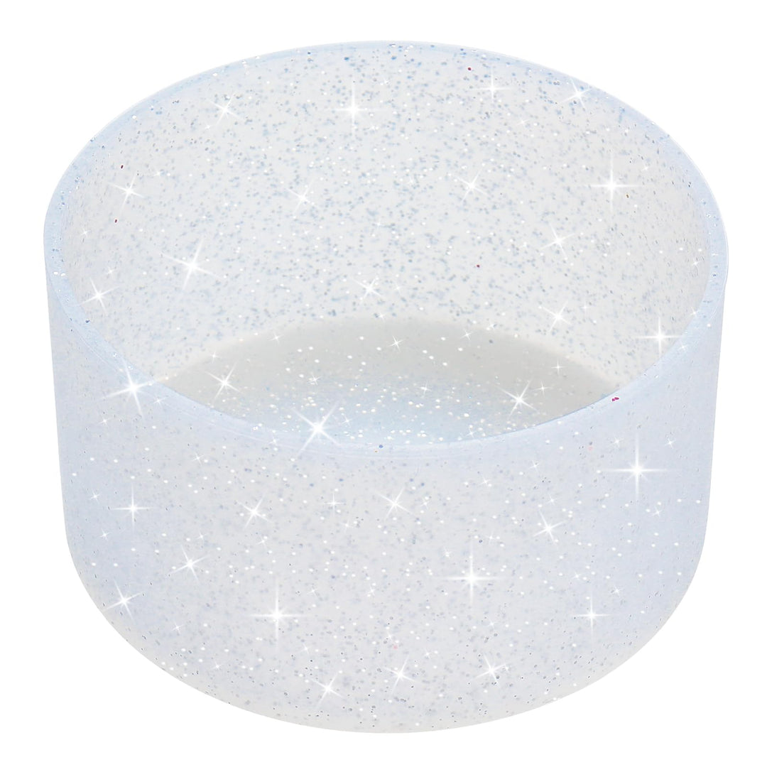 Silicone Cup Boot for 12oz - 40 oz Hydroflask &Stanley 40oz Protective Cup Bottom Sleeve Compatible with Stanley Cup Accessories for All Water Bottles Bottom Diameter of 2.84-3in (Sparkle Silver)