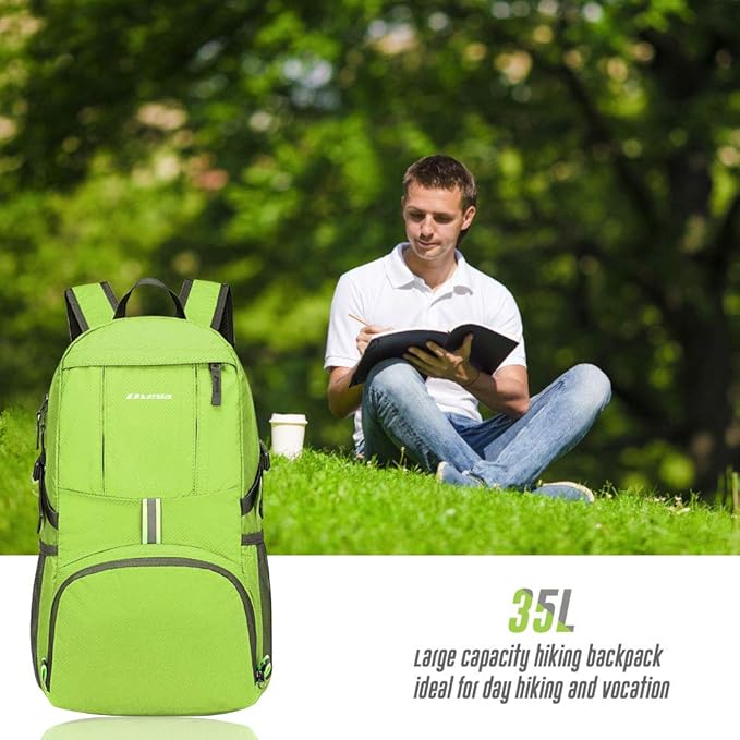 35L Lightweight Packable Backpack Waterproof Durable Hiking Travel Backpack Daypack