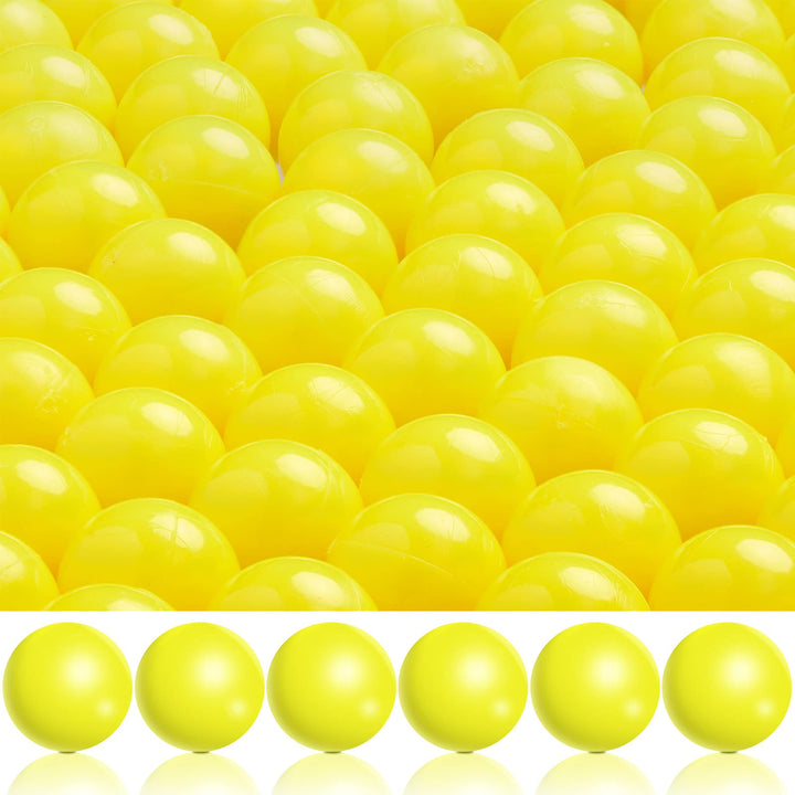 150 Pieces 68 Cal Paintballs Solid Balls 68 Breaker Balls Hard Nylon Paintball for Shooting Training Practice (Yellow)