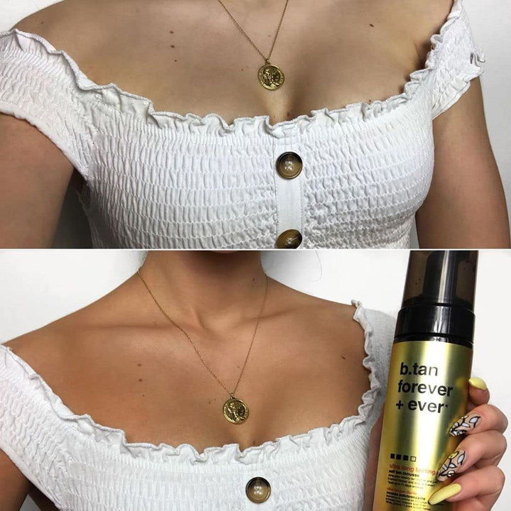 b.tan Ultra Long-Lasting Self Tanner Mousse | Vegan Dark Bronze Glow - 1 Hour Express