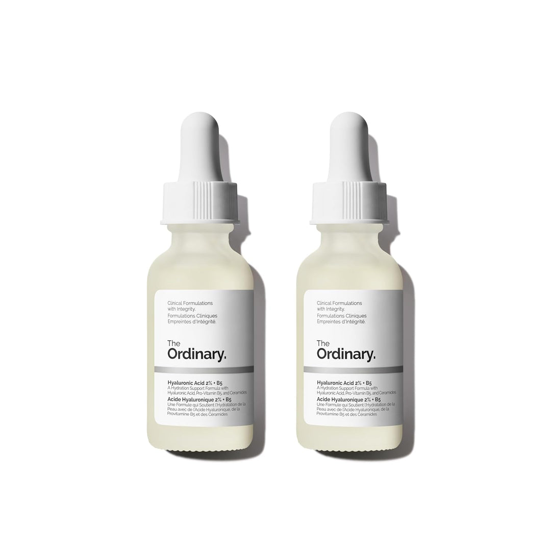 Hyaluronic Acid 2% + B5 Serum | Multi-Depth Hydration for Plumper Skin | 2-Pack