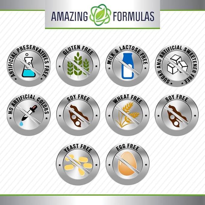 Amazing Formulas Tribulus 750 Mg Extract 20:1Supplement | 15000 Mg Equivalent | 180 Capsules | Non-GMO | Gluten-Free | Made in USA