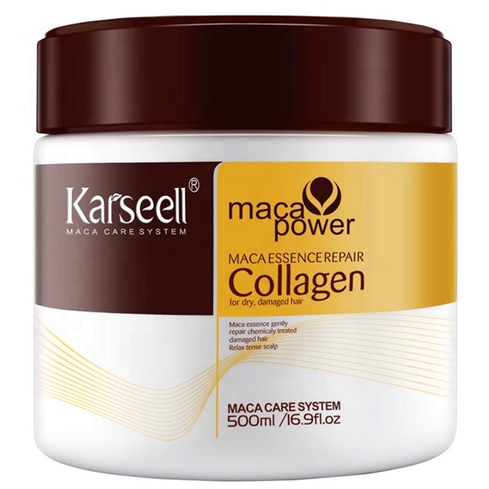 Karseell Collagen Hair Treatment Deep Repair Conditioning Argan Oil Collagen Hair Mask Essence for Dry Damaged Hair All Hair Typ