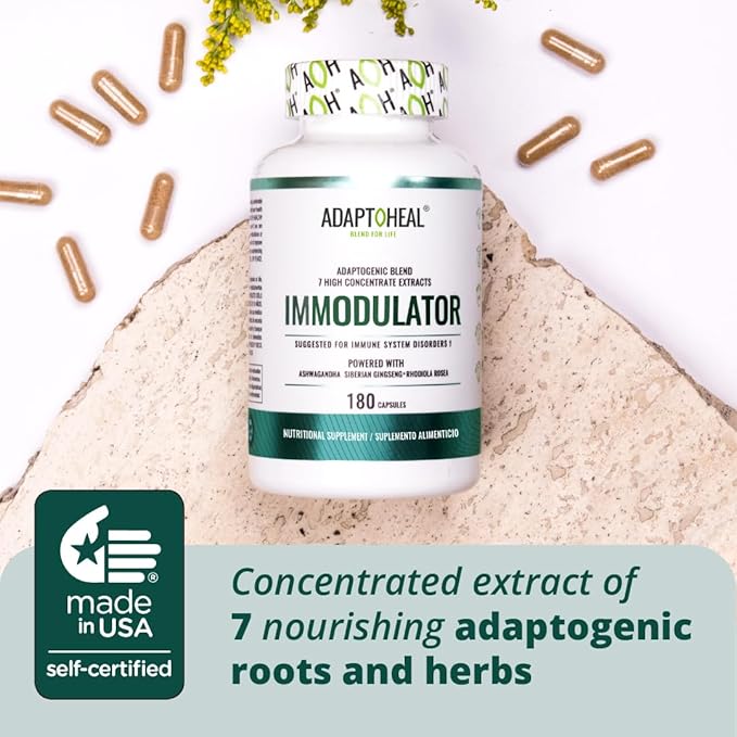 Immuneheal + Immodulator – Adaptogen Blend (180 Capsules ea.)