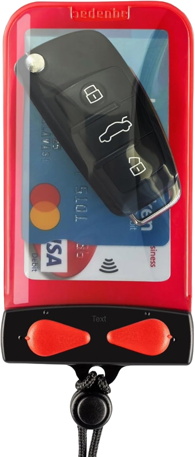 Aquapac KEYMASTER Red – Protect and Carry Keys, Cards and Small Valuables up to 10m or 30 feet