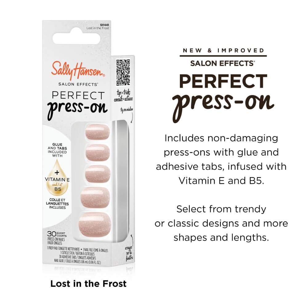 Sally Hansen Instant Cuticle Remover | Press-On Nails Kit for Nail Care