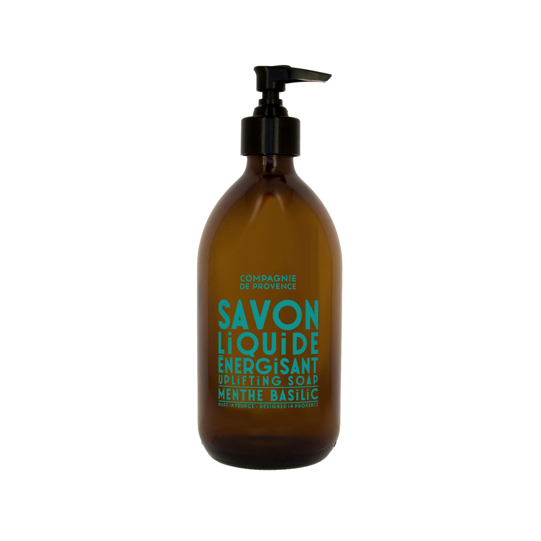 Compagnie De Provence Liquid Soap Mint Basil 495 Ml | Strengthening, Stimulating And Energising | Sulphate-Free