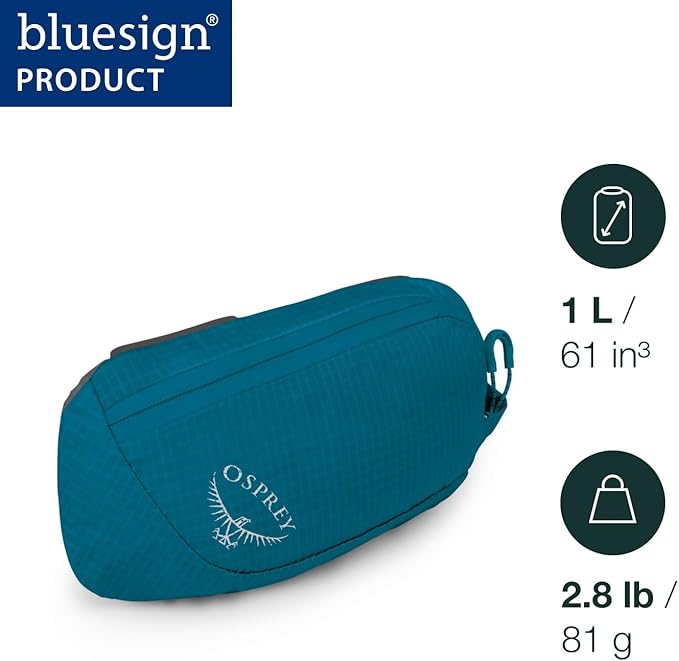 Osprey Zippered Pack Pocket, Waterfront Blue