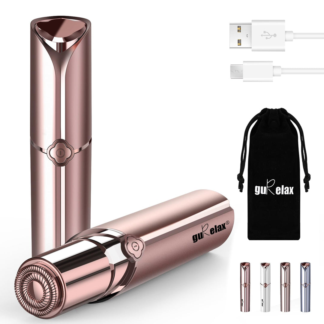 Gurelax Facial Hair Removal For Women, Electric Face Shaver(Newest), Painless Facial Hair Remover, Rechargeable Hair Removal Dev