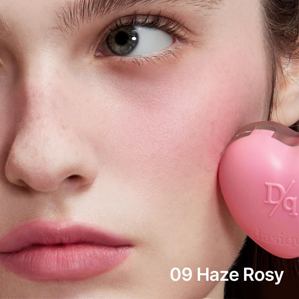 dasique Souffle Color Pot #11 Cherry Custard – Makeup Blush, Buildable Silky-Smooth Texture, Build-In Mini Brush, Multi-Use For Cheek and Lip