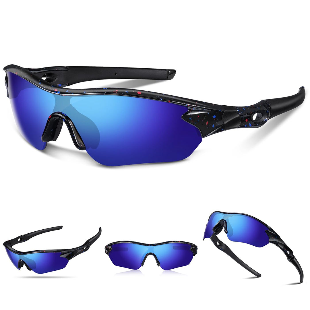Polarized Sports Sunglasses for Men Women Youth Baseball Running Fishing Tennis Golf Cycling Driving Motor TAC UV400 TR90