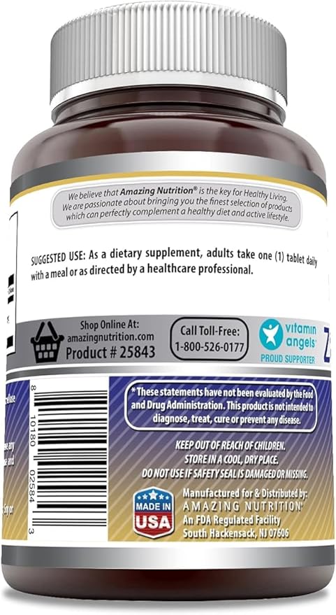 Amazing Formulas Zinc Gluconate Supplement | 50 Mg Per Serving | Tablets | Non-GMO | Gluten-Free | Made in USA (250 Count) | Pack of 2