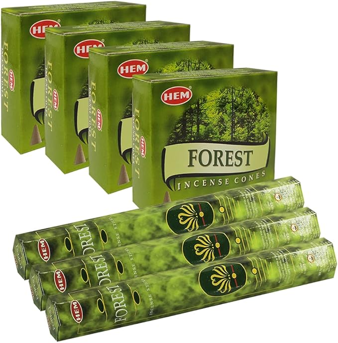 Forest Incense sticks and cone incense holder variety pack bundle insence insense insienso