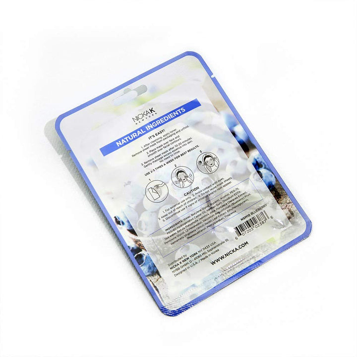 K-BEAUTY PURIFYING BLUEBERRY FACIAL SHEET MASK