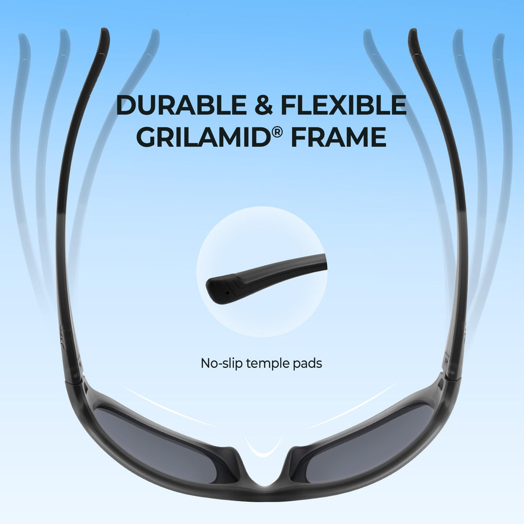 KastKing Dugan Polarized Sport Sunglasses for Men and Women, Ideal for Driving Fishing Cycling Running, UV Protection