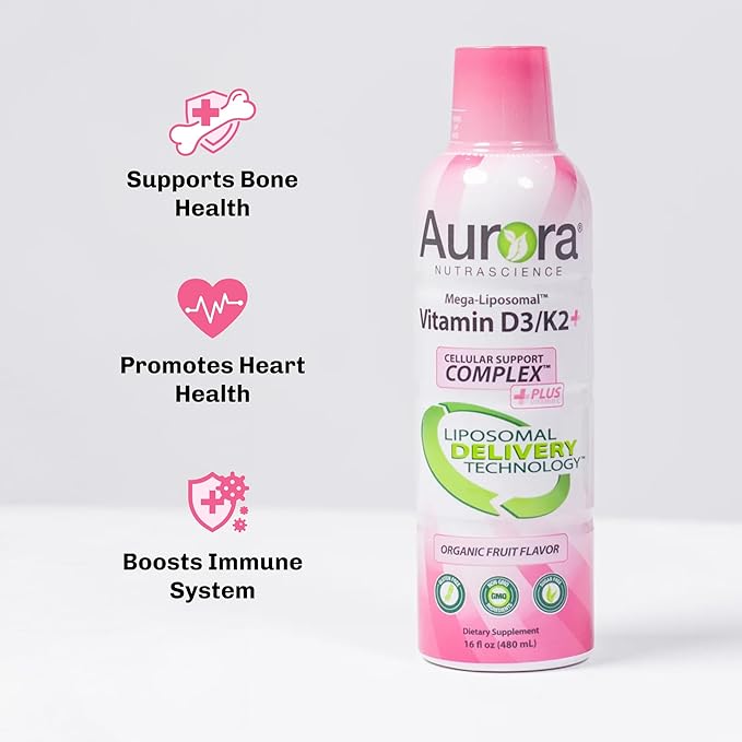 Aurora Nutrascience Mega-Liposomal Vitamin D3/K2 & Ultra Liposomal Biotin Bundle