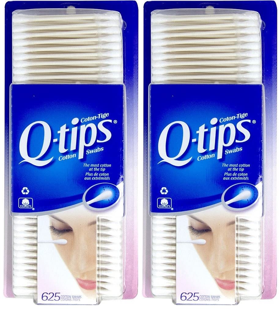 2 X Q-Tips Cotton Swabs, 625 Ct