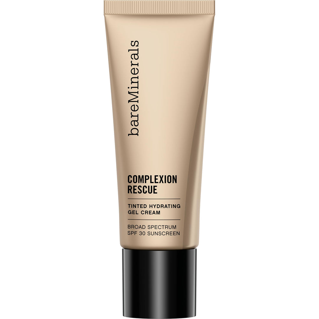 bareMinerals Complexion Rescue Tinted Moisturizer for Face with SPF 30, Vegan Tinted Mineral Sunscreen with Hyaluronic Acid, Full Size, Wheat 4.5