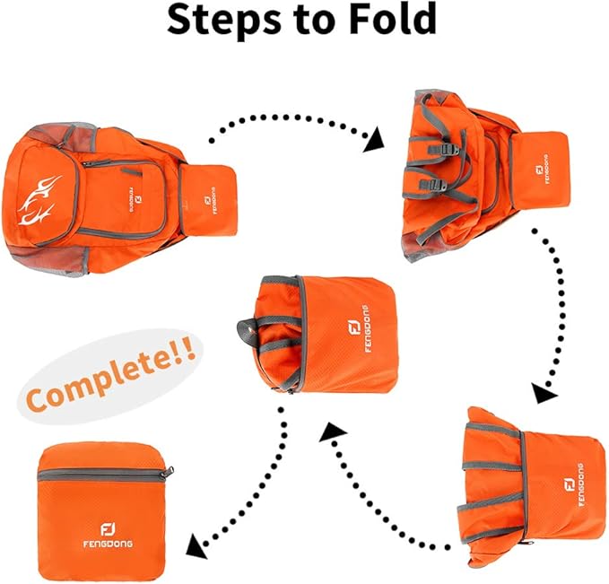 35L Lightweight Foldable Waterproof Packable Travel Small Hiking Backpack Daypack for men women