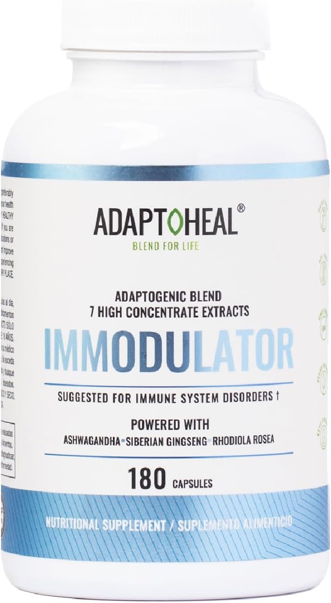 Immuneheal + Immodulator – Adaptogen Blend (180 Capsules ea.)