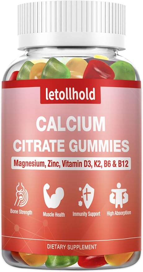 Vegan, Sugar - Free Calcium Gummies Full of Vitamins