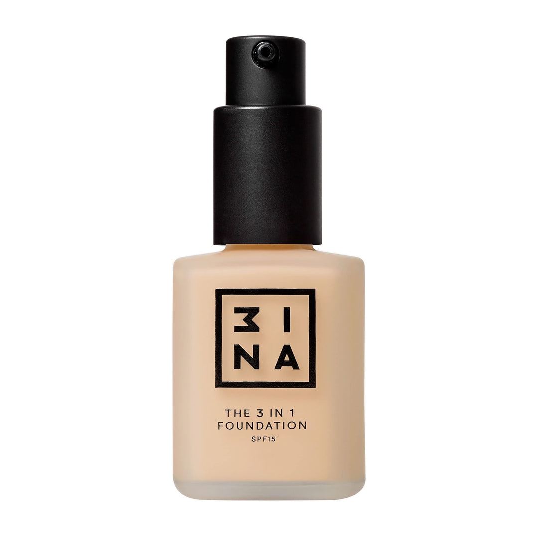 3Ina The 3-In-1 Foundation 202 - Vegan Formula - Combination Of Primer, Concealer And Foundation - Medium Coverage - Natural Fin