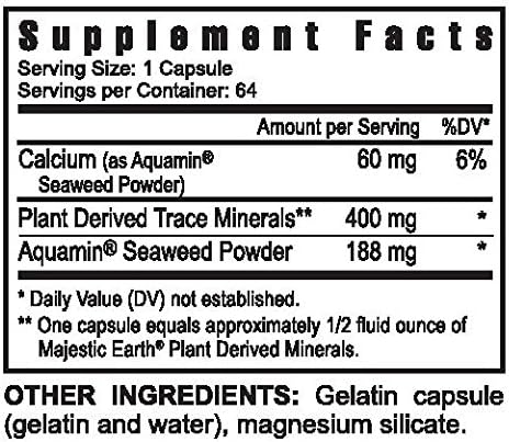 Youngevity Ultimate Mineral Caps™ - 70+ Essential Full Spectrum Trace Minerals - Nutrient-Dense, Derived from Humic & Aquamin Seaweed (64 Capsule - 2 Pack)