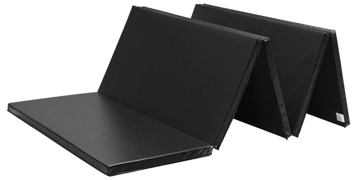 KaRaDaStyle Gymnastics Mat Folding Stretch Mats 75"x31"x1.2" Exercise Muscle Training Children Play Horizontal Bar Mat Yoga Sports Soundproof Home Use (Black/5-fold)