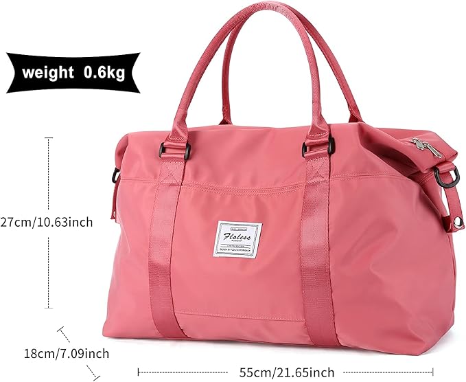 Travel Duffel Bag,Sports Tote Gym Bag,Shoulder Weekender Overnight Bag for Women